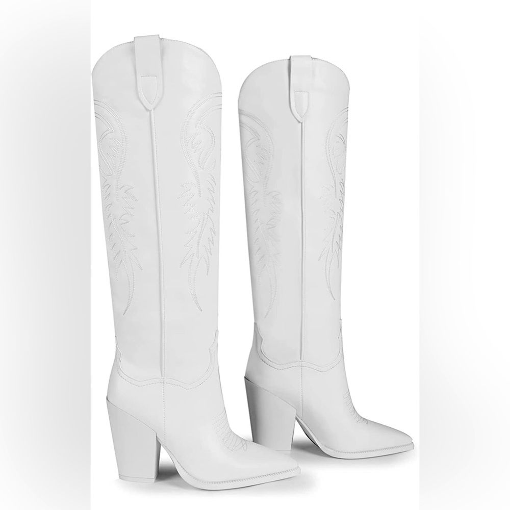 White cowboy boots